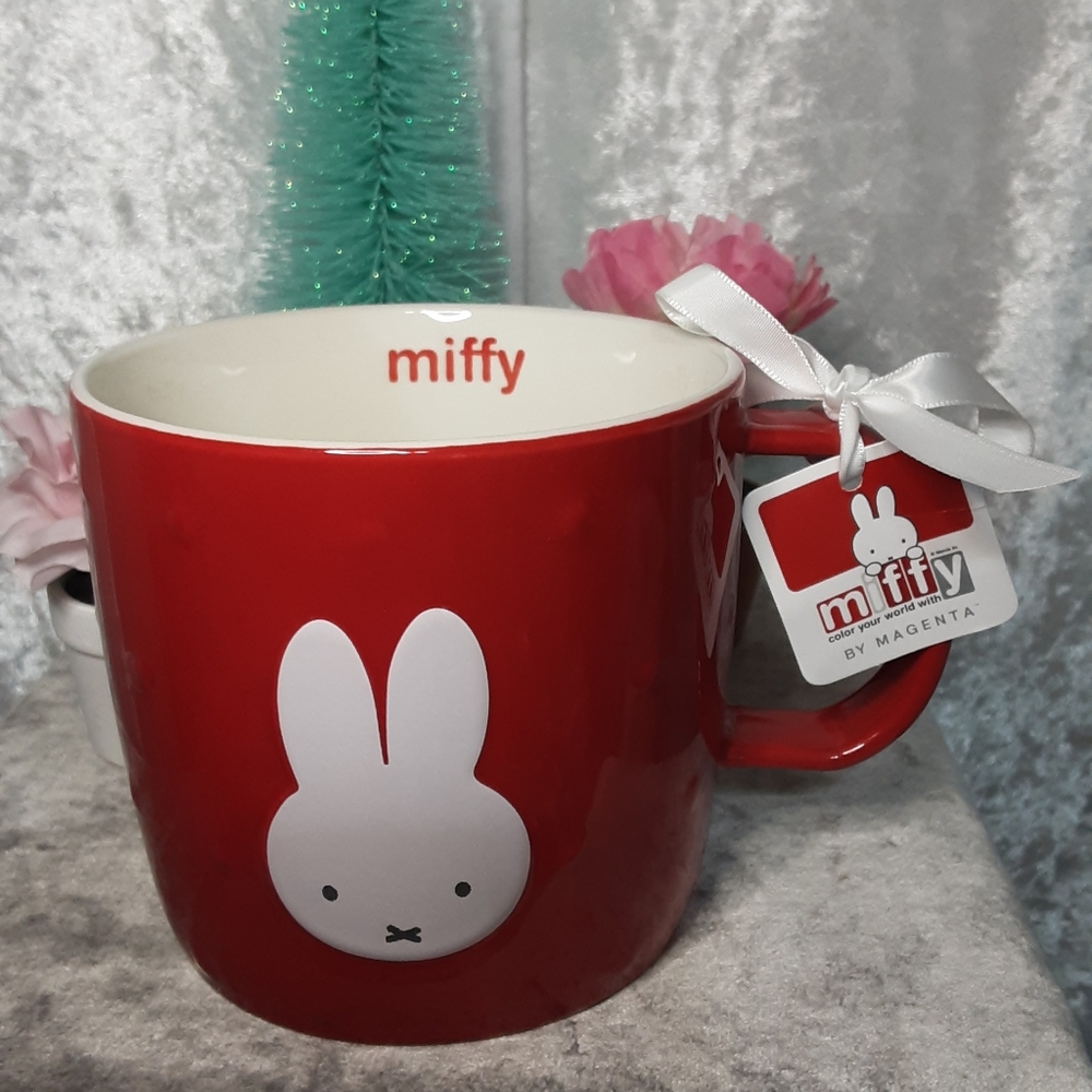 Magenta Miffy Mug N.W.T. Red And White - Picture 2 of 7